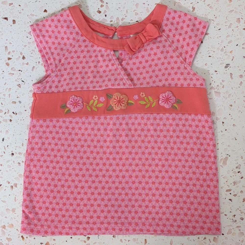 Gymboree | Faux Wrap Knit Top with Floral Embroidery and Sequins | 5